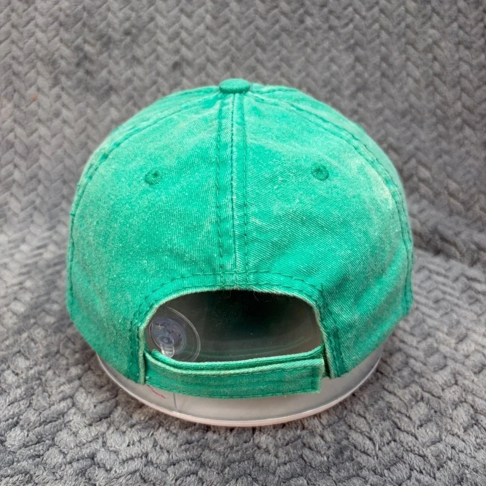Alvins Island Destin Florida Sea Turtle Hat Green Pigment Dyed Baseball Cap